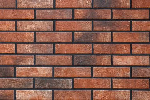 The texture of a brick wall. red brick background. Stock Photos