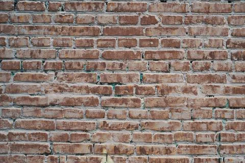 Texture brick wall red orange texture background Stock Photos
