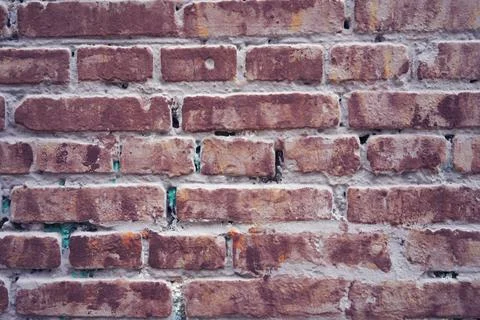 Texture brick wall red orange texture background Stock Photos