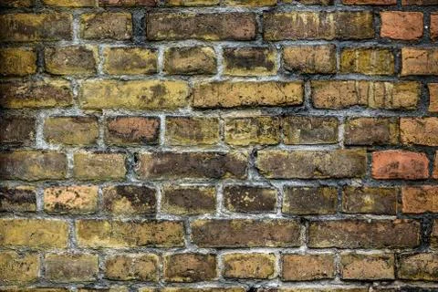 Texture of bricks, from old house. Stock Photos