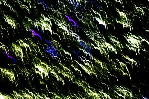 Texture, bright abstract lines, stripes and spots on a black background Stock Photos