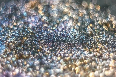 Texture bright silver glitter for design, sparkles,  blur Stock Photos