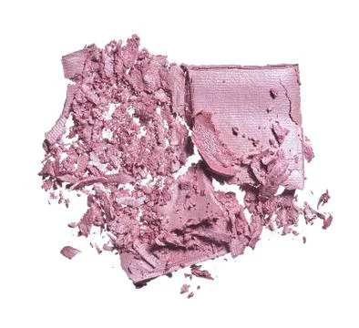 Texture of broken pink blush or gently pink eye shadow Stock Photos