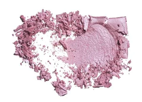 Texture of broken pink blush or gently pink eye shadow Stock Photos