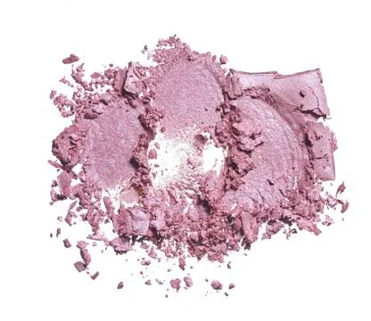 Texture of broken pink blush or gently pink eye shadow Stock Photos