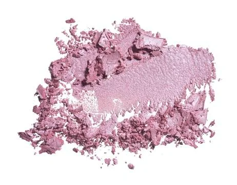 Texture of broken pink blush or gently pink eye shadow Stock Photos