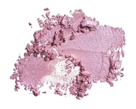 Texture of broken pink blush or gently pink eye shadow Stock Photos