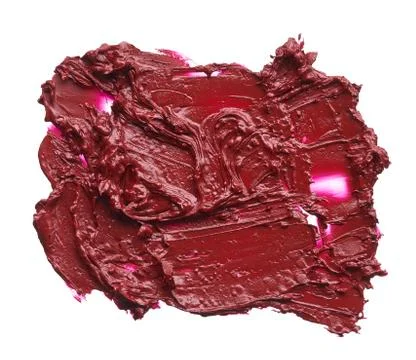 Texture of broken red lipstick Stock Photos