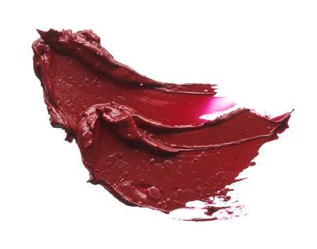 Texture of broken red lipstick Stock Photos
