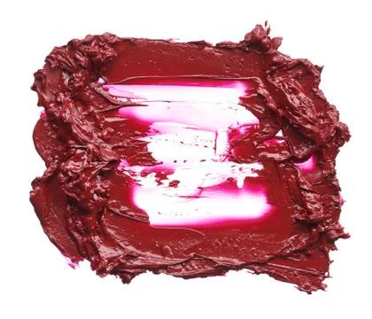 Texture of broken red lipstick Stock Photos