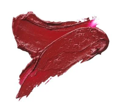Texture of broken red lipstick Stock Photos