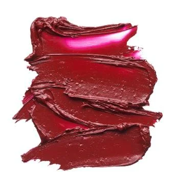 Texture of broken red lipstick Stock Photos