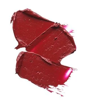 Texture of broken red lipstick Stock Photos