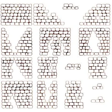 Texture of a broken wall Illustrazione stock