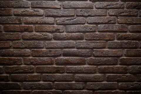 Texture brown brick. brick wall. background Stock Photos