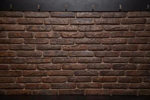 Texture brown brick. brick wall. background Stock Photos