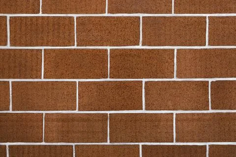 Texture of brown brick wall as background 스톡 사진