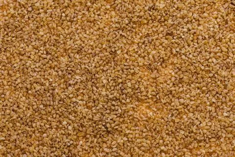Texture of brown bulgur Stock Photos