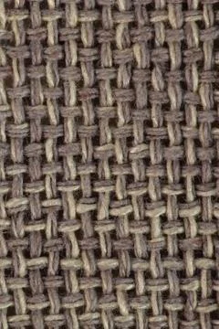 Texture brown canvas fabric as background, sack Foto stock