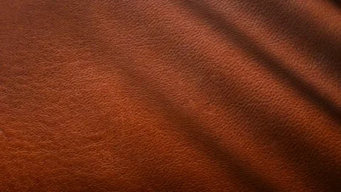 Texture of Brown Leather, Waves, Background, Unique Design, Exclusive Stock Footage 302182230