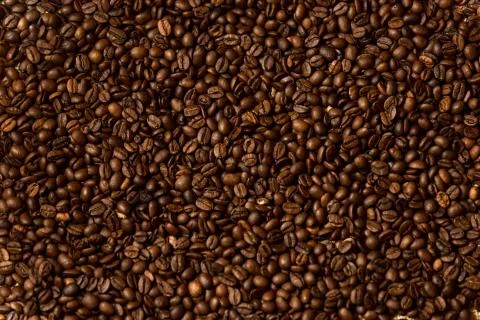 Texture of brown roasted coffee beans Stock Photos