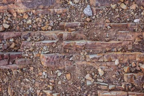 Texture of brown rock. Stock Photos