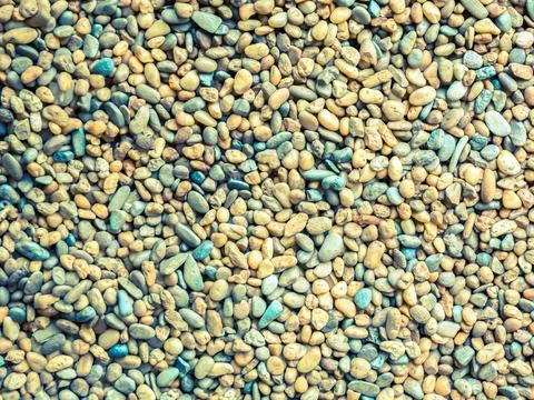 A texture of brown small pebble Foto stock