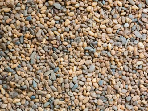 A texture of brown small pebble Stock Photos