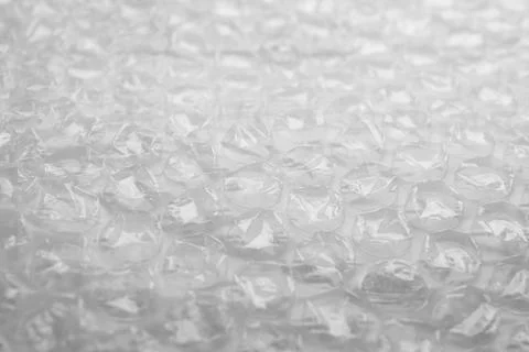 Texture of bubble wrap as background, closeup Stock Photos