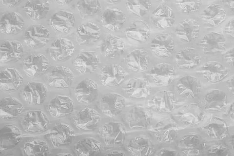 Texture of bubble wrap as background, top view Stock Photos