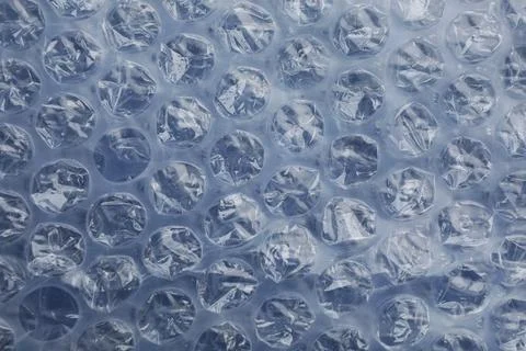 Texture of bubble wrap as background, top view Foto stock