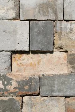 The texture of the building blocks Stock Photos