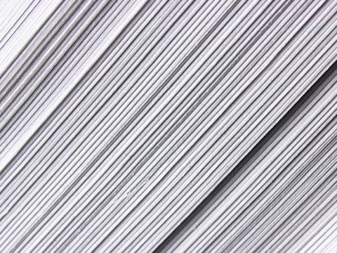 Texture bundle of sheets of paper on the side Stock Photos