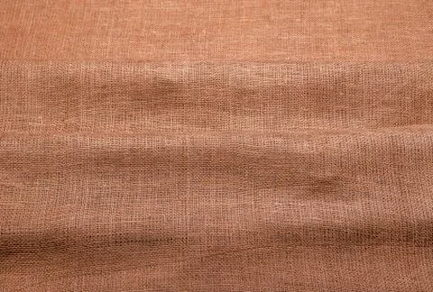 Texture of burlap. Well visible pattern woven threads. Foto stock