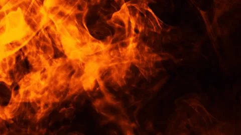 Texture of burn fire . Flames on isolated black background. Texture for flyer Stock Illustration
