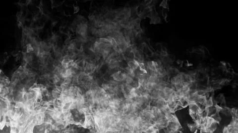Texture of burn fire with particles embers. Flames on isolated black backgrou Stock Illustration
