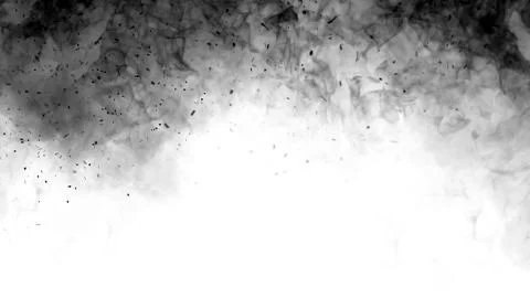 Texture of burn fire with particles embers. Flames on isolated black backgrou Stock Illustration