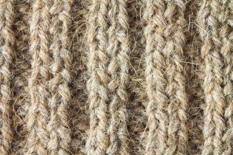 The texture of a camel wool sweater Stock Photos