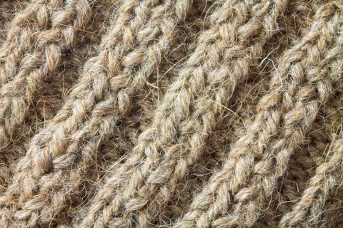 The texture of a camel wool sweater Stock Photos