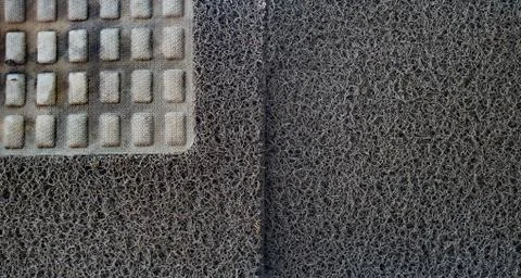 Texture of carpet car on Drying rack. Stock Photos