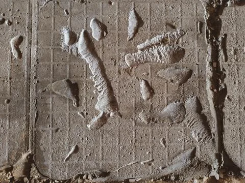 The texture of cement from damaged tiles Stock Photos