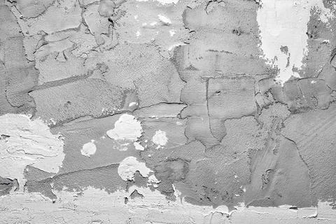 The texture of the cement mortar wall. The texture of the gray plaster is Stock Photos