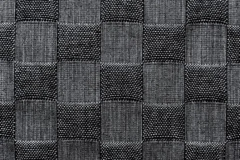 Texture of check fabric with white and black checks. Checkered black and wh.. Stock Photos