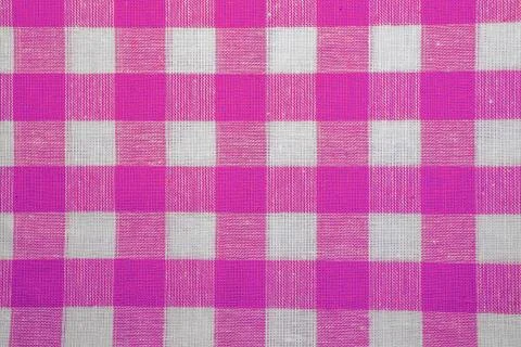 The texture of checkered fabric as a background. Stock Photos
