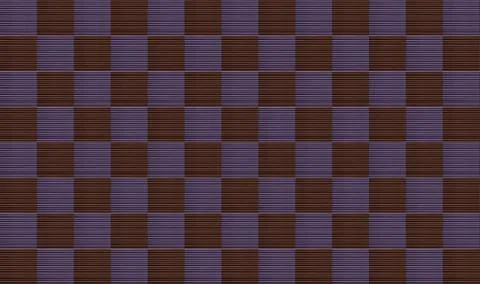 Texture chess pattern brown square lilac wooden dark background Stock Illustration