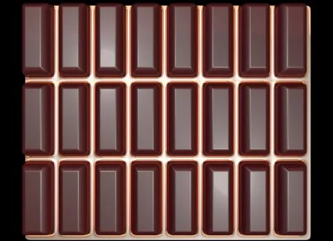 Texture of a chocolate tile Stock Illustration
