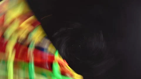 Texture circles blurred at shutter speed 動画素材 154428034