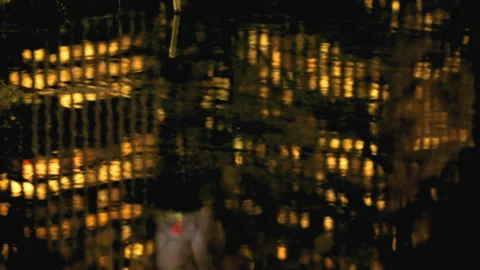 Texture / City Lights Reflecting Stock Footage 254185286