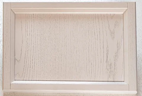 Texture of a classic white kitchen facade in the style of shabby chic. backgr Stock Photos