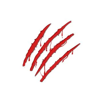 Texture claw scratch cartoon vector illustration Stock Illustration